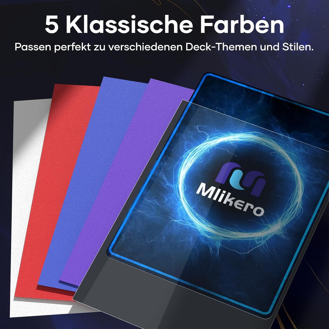 Mlikero 500 Stück Weiche Sammelkartenhüllen, 66 x 91 mm Standardgrösse Sammelkarten Einsteckhüllen,