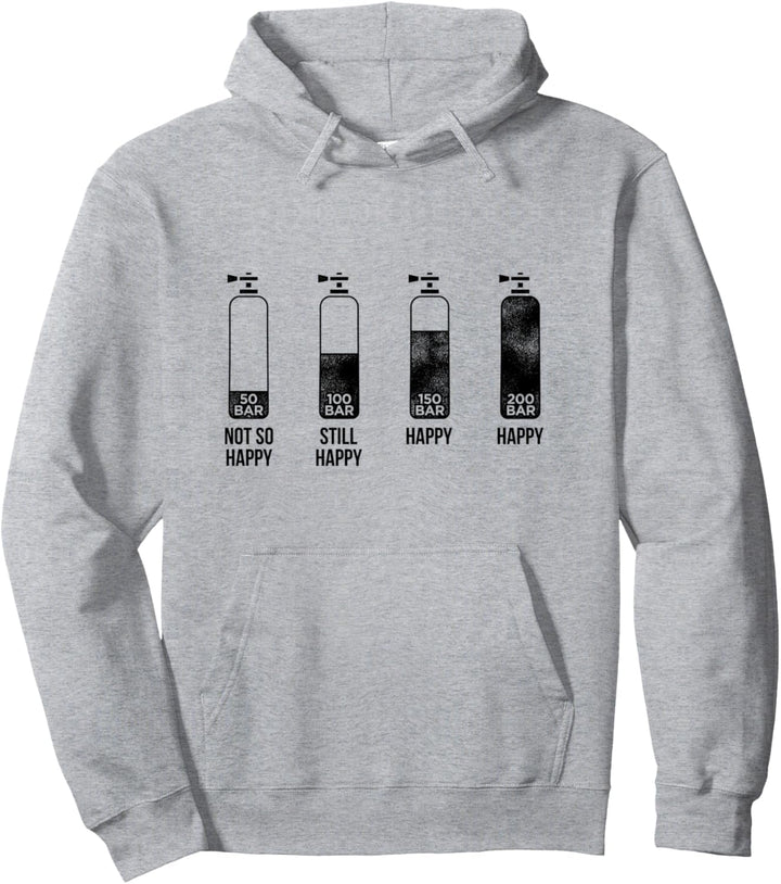 Taucher Tauchflasche Luftdruck Tauchen Unterwasser Schnorche Pullover Hoodie