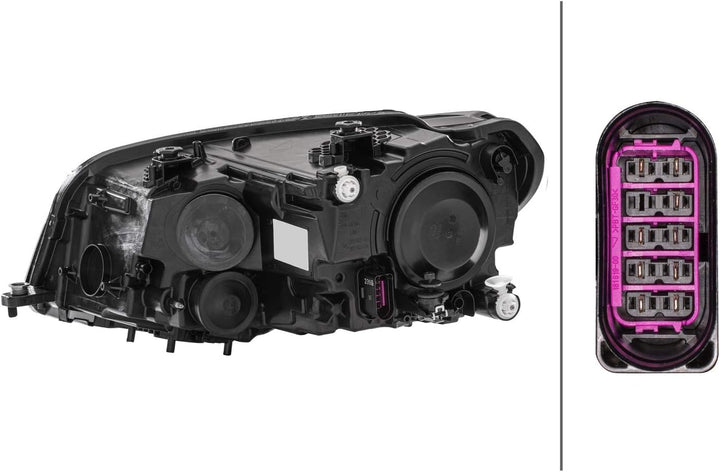 HELLA 1EA 012 286-061 FF/Halogen-Hauptscheinwerfer - rechts - für u.a. VW Caddy IV Box (Saa, Sah) Re