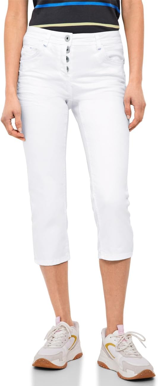 Cecil Damen 3/4-Jeanshose 25W / 22L Weiss, 25W / 22L Weiss