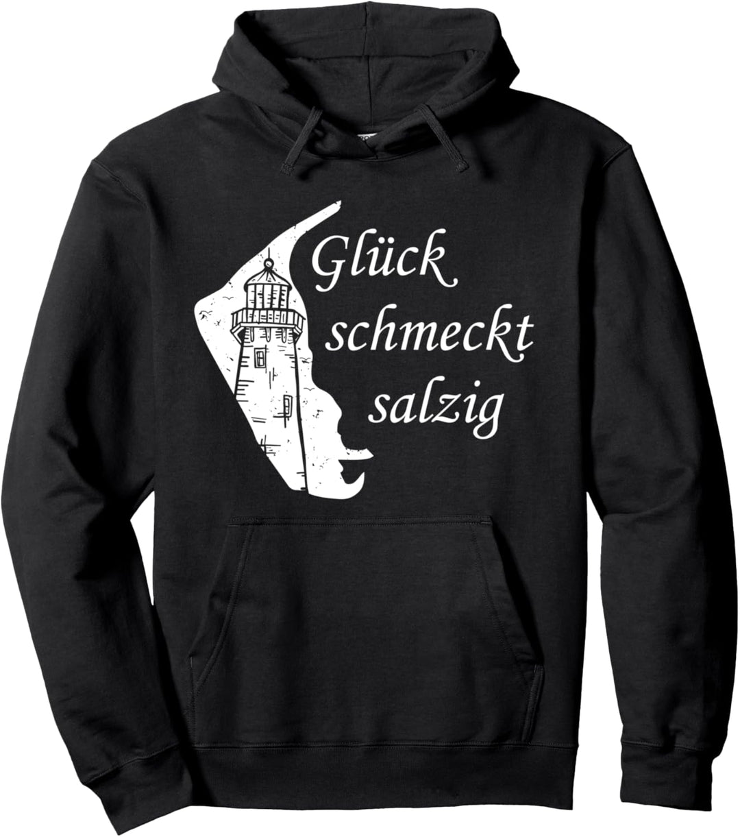 Amrum Glück schmeckt Salzig Pullover Hoodie
