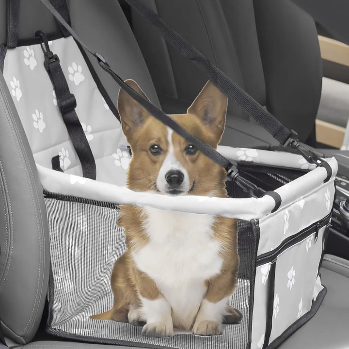 Extra Stabiler Hunde Autositz: 40 * 32 * 22cm Wasserdicht Atmungsaktiv Hundeautositz mit Sicherheits