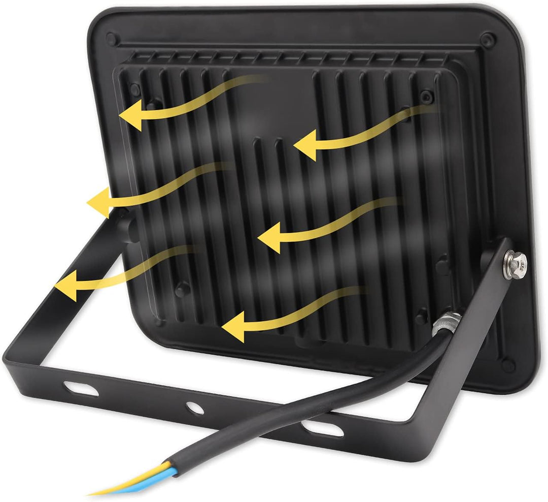 da LIGHT 50W LED Strahler Aussen & Innen, 6000K Kaltweiss 4500lm Aussenleuchte Superhell, LED Fluter