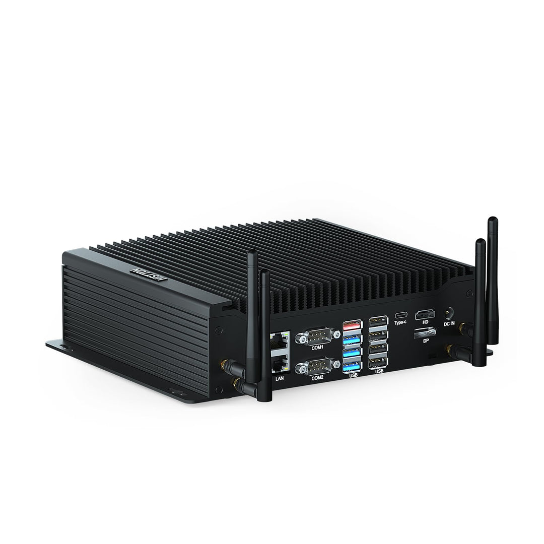 HISTTON Mini PC Windows 11 Pro, Industrie-PC Core i7-10710U, DDR4 16GB RAM 1TB M.2 SSD, 2 RS232 + 4