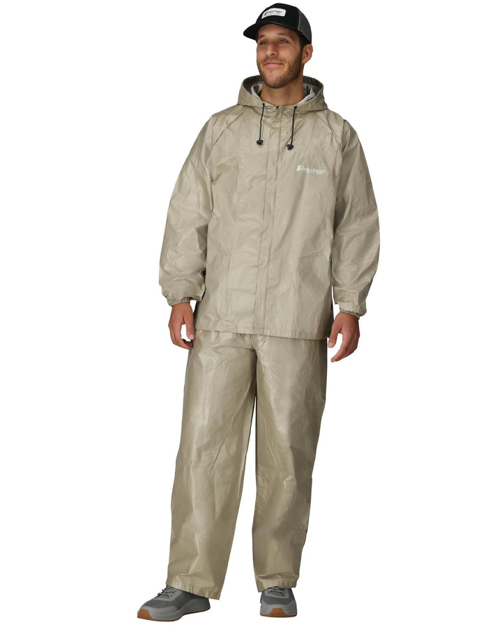 frogg toggs Herren Ultra-lite2 Wasserdichter, Atmungsaktiver Schutz-Regenanzug Regenbekleidung L kha