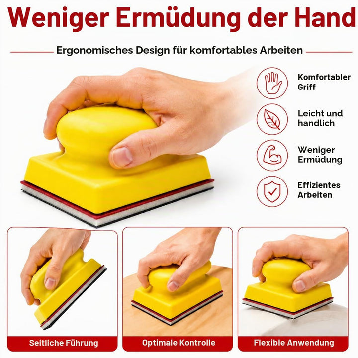 22 Stück Schleifpapier Set, Flexibler Schleifschwamm,Körnung 180/320/400/600/800/1200/2000/3000, Nas