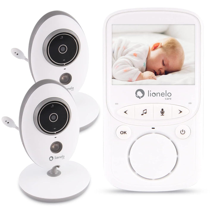 LIONELO Babyline 5.1 Babyphone mit Kamera Zweiwege-Kommunikation, Reichweite von 300 Meter, Zwei Kam
