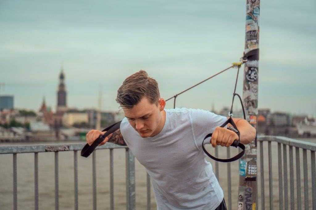 BodyCROSS Schlingentrainer Komplettset mit Functional Training Buch | Premium Sling und Sling mit Um