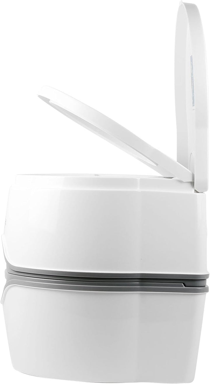 Thetford 92820 Porta Potti 565P Tragbare Toilette Qube, Weiss-Grau, 448 x 388 x 450 mm Porta Potti 5