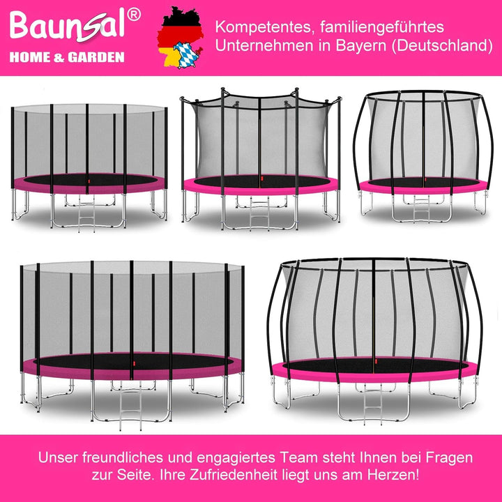 Baunsal® Trampolin Randabdeckung Ø 183 244 250 275 300 305 335 366 370 396 400 427 430 457 460 487 4