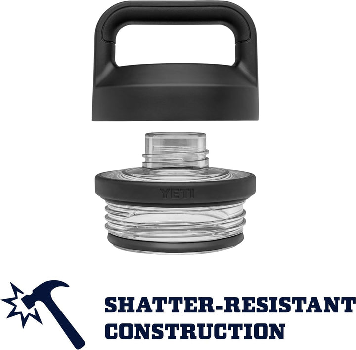 YETI Rambler 530 ml Flasche, vakuumisoliert, Edelstahl mit Trinkdeckel, Edelstahl Rostfrei, Silber