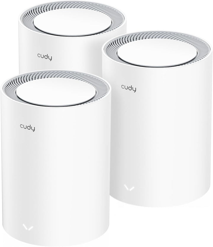 Cudy Dual Band BE3600 WiFi 7 Wi-Fi Mesh System, 3,6 Gbit/s 160 MHz, Abdeckung bis zu 7000 m², 3 Giga