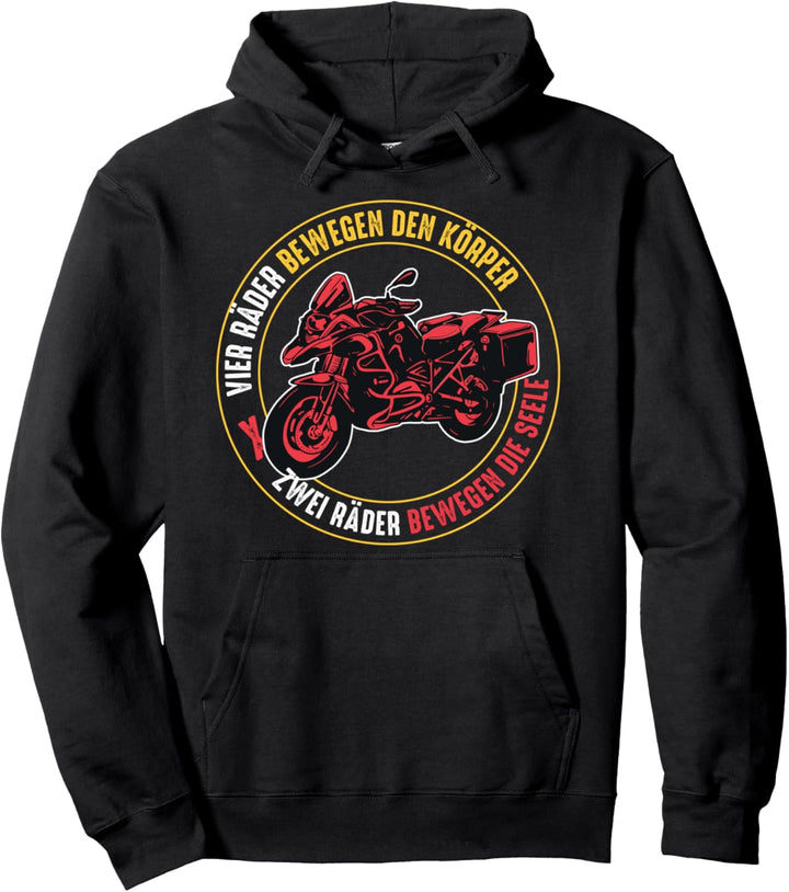 Zwei Räder bewegen die Seele - Motorradtour Pullover Hoodie