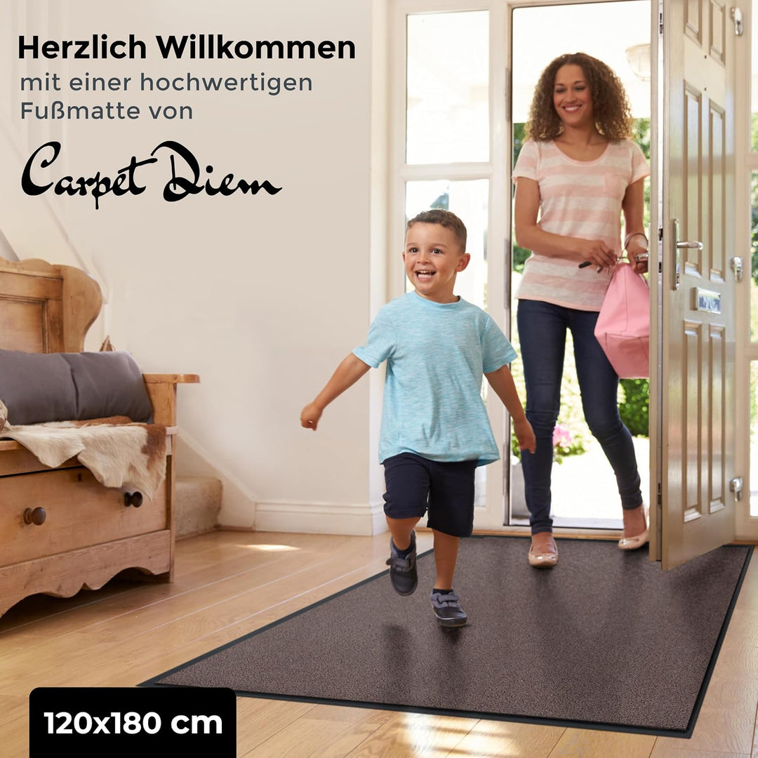 Carpet Diem Fussmatte, einfach sauber I Schmutzfangmatte Eingangsbereich - Fussmatte Innen & Aussen,