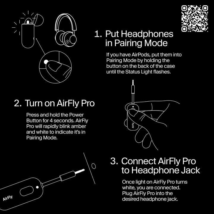 Twelve South AirFly Pro Bluetooth Wireless Audio Transmitter/Receiver für bis zu 2 AirPods/Wireless