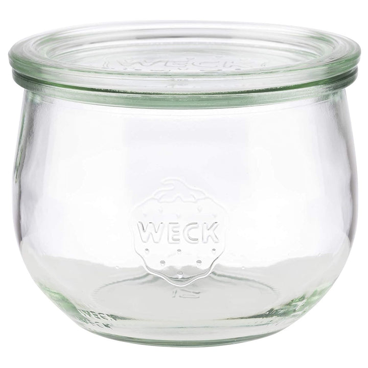 APS 6er-Set Einmach Gläser 580 ml mit Deckel - Ø 11 cm/Höhe 9 cm/Tulpenform