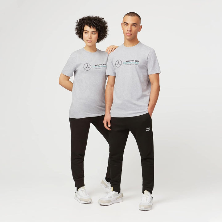Mercedes AMG Petronas Formel 1 Team - Offizieller Formel 1 Merchandise - Grosses Logo T-Shirt S Grau