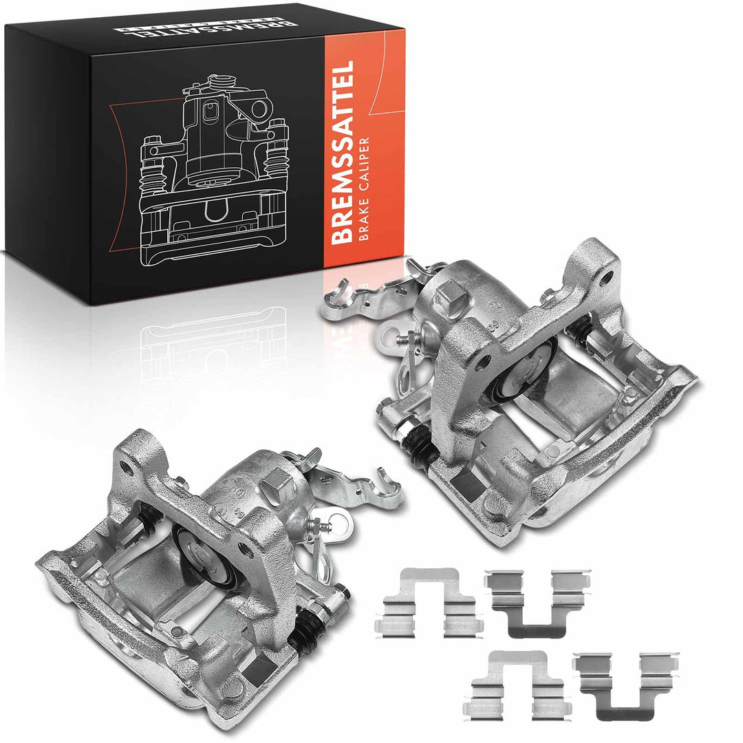 Frankberg 2x Bremssattel Bremszange Hinterachse Kompatibel mit A3 2004-2013 Golf 2004-2013 T.o.u.r.a