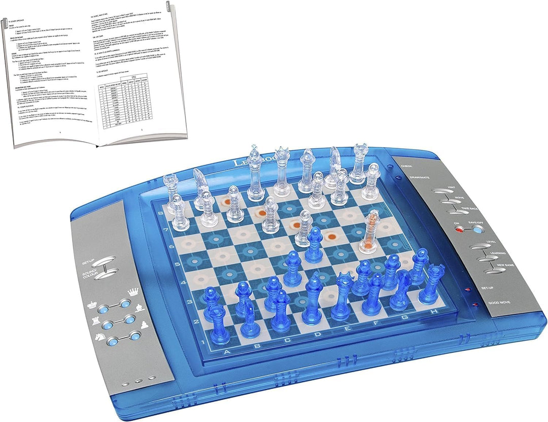 Lexibook 12 LCG3000 ChessLight, Elektronisches Schachspiel mit Berührungstastatur und Licht-und Soun