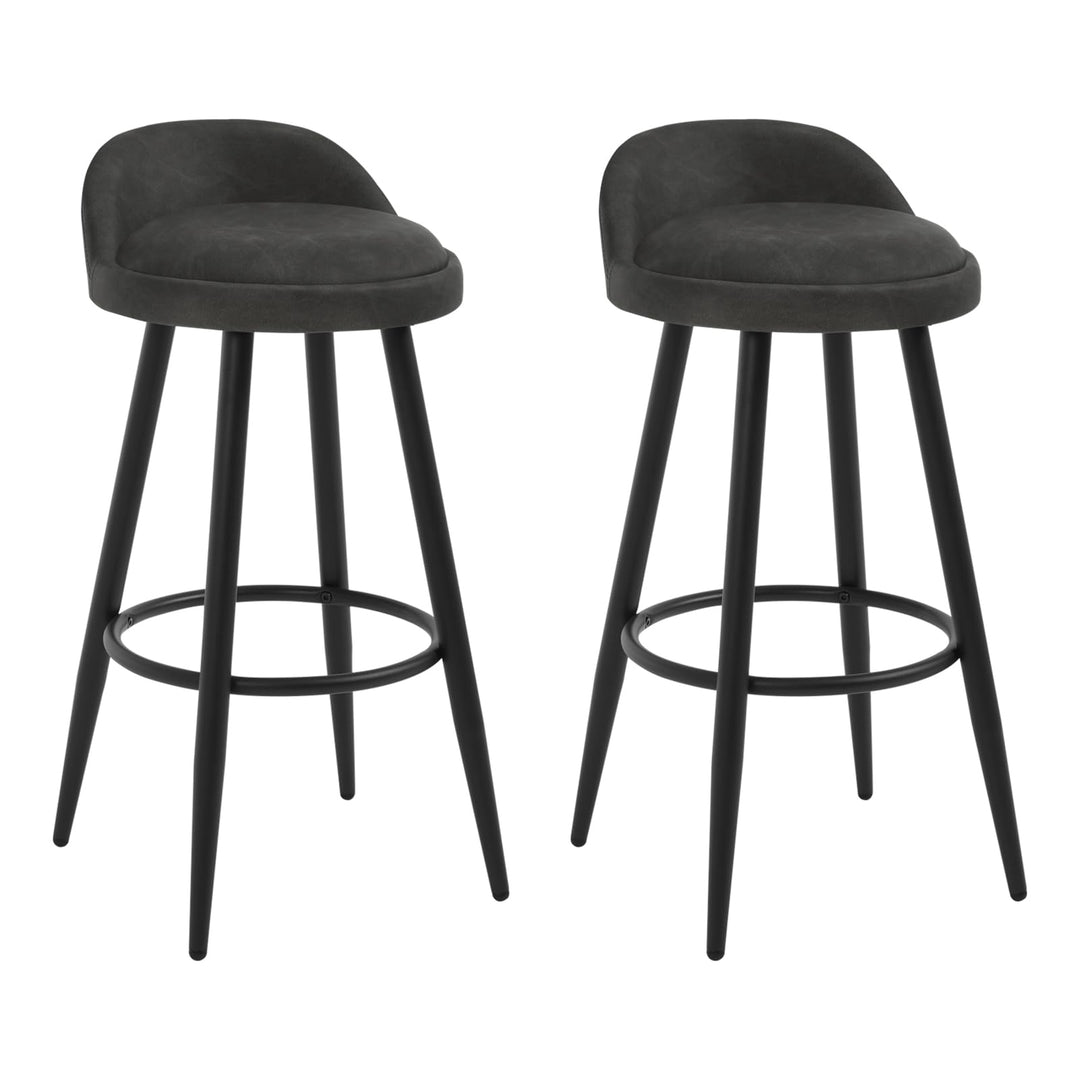 WOLTU BH327an-2 Barhocker 2er Set Barstuhl Hocker Tresenhocker Bistrohocker Designer Hocker mit Lehn