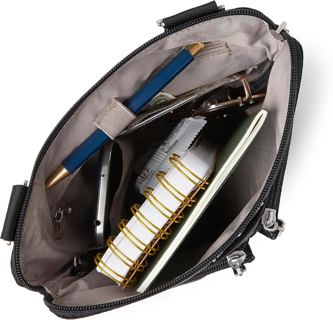Baggallini Horizon Sac bandoulière, Noir Schwarz, Schwarz