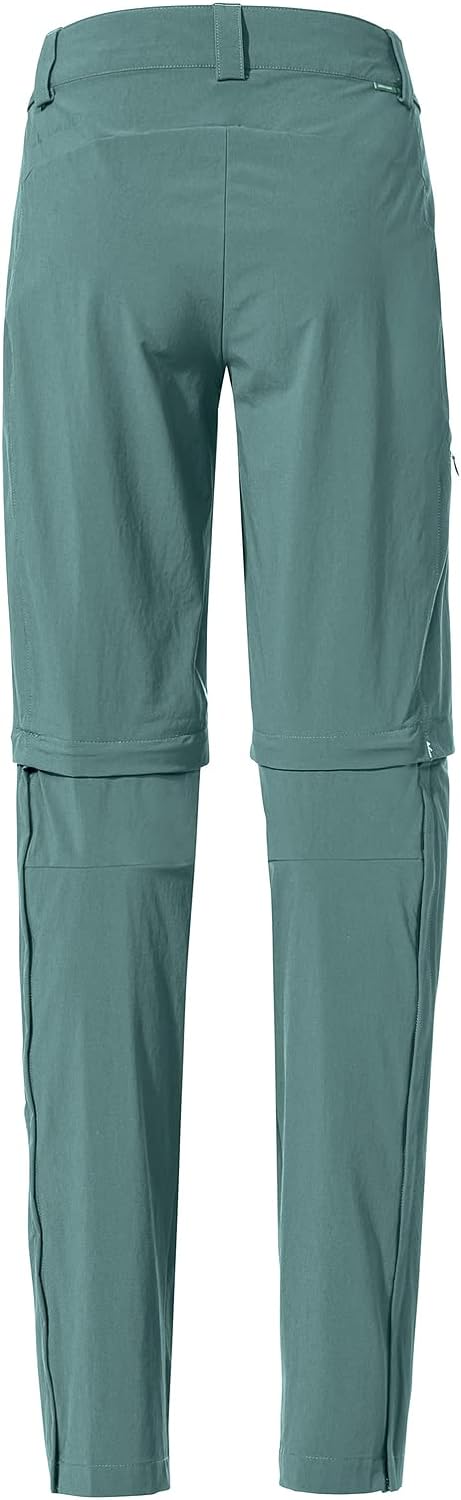 VAUDE Wanderhose Damen Zip-off Farley Stretch III, hellblau - Grösse 46 Kurz, wasserdichte Outdoorho