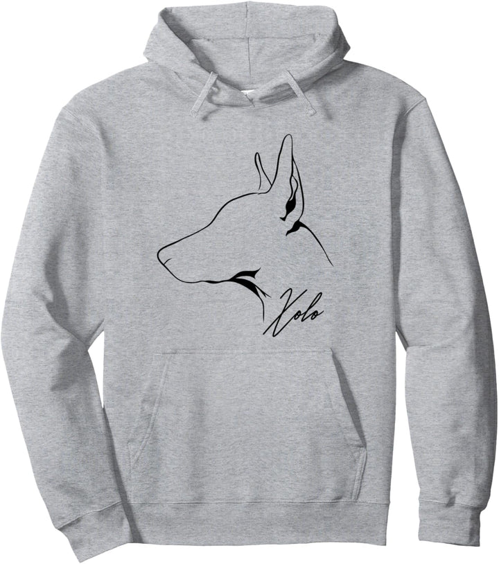 Xolo Profil Xoloitzcuintle Nackthund Hund Geschenk Hunde Pullover Hoodie
