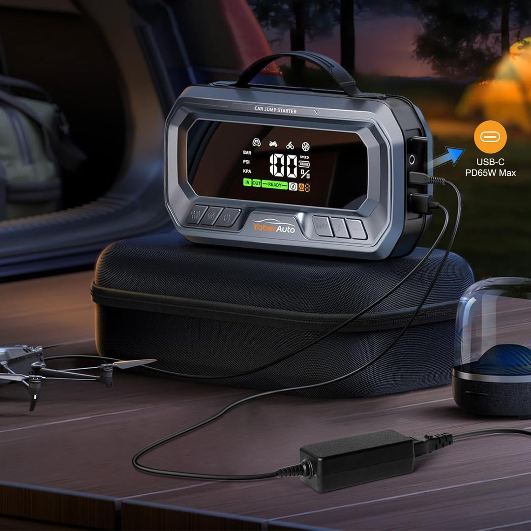 KFD PD 65W USB C Netzteil Ladegerät für TREKURE ‎DE-Beta07 Beta04, YaberAuto Starthilfe Powerbank YA