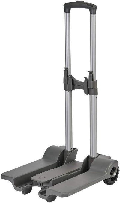 Sewing Online Mittlerer gepolsterter Nähmaschinen-Trolley auf Rollen aus rotem Stoff mit Tupfen, 47
