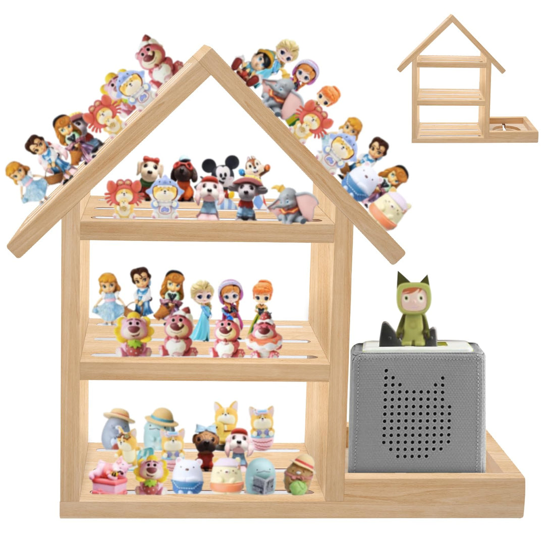 Tonie Regal Kinderzimmer Hausform für bis zu 85 Tonie| Magnetisches Toniebox Regal für Tonie Box und