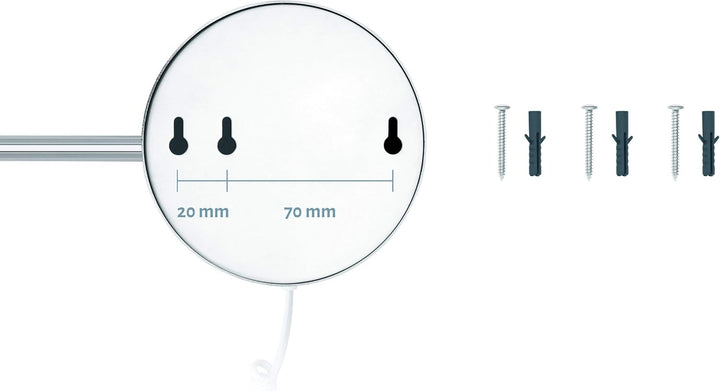 Libaro LED Kosmetikspiegel Modena Vergrösserungsspiegel 360° Schminkspiegel mit Wandmontage und Dimm