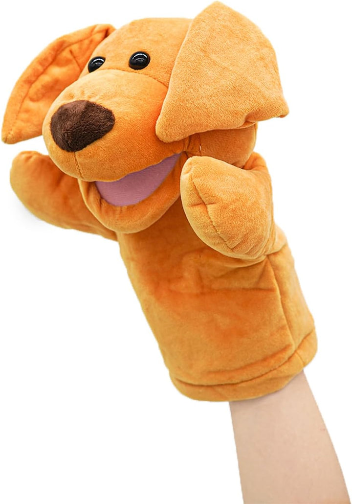 lilizzhoumax Hund Handpuppe Kuscheltier Tier Kawaii Niedliches Rollenspiel interaktives Früherziehun