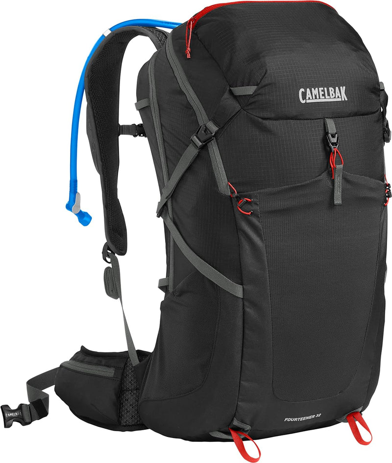 Camelbak Fourteener 32 Rucksack Trinkrucksack Schwarz/Roter Mohn, Schwarz/Roter Mohn