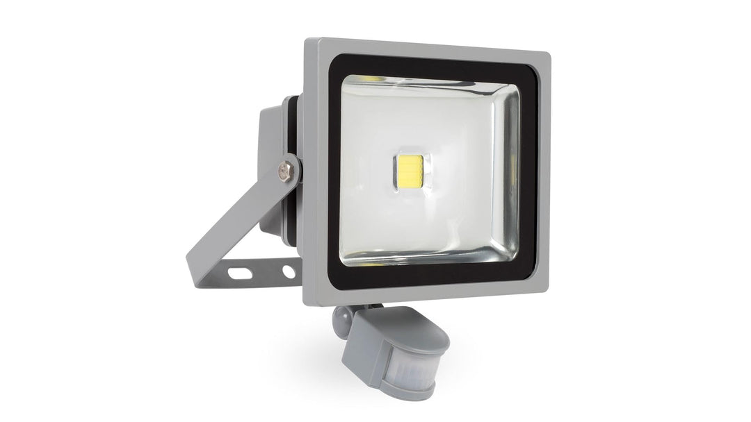 LED-Strahler 30 Watt mit Infrarot-Bewegungsmelder Flutlicht Baustrahler Scheinwerfer Strahler - POWL