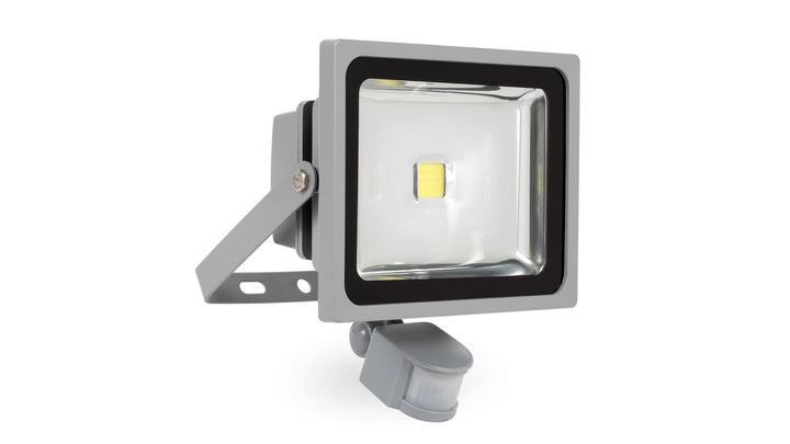 LED-Strahler 30 Watt mit Infrarot-Bewegungsmelder Flutlicht Baustrahler Scheinwerfer Strahler - POWL