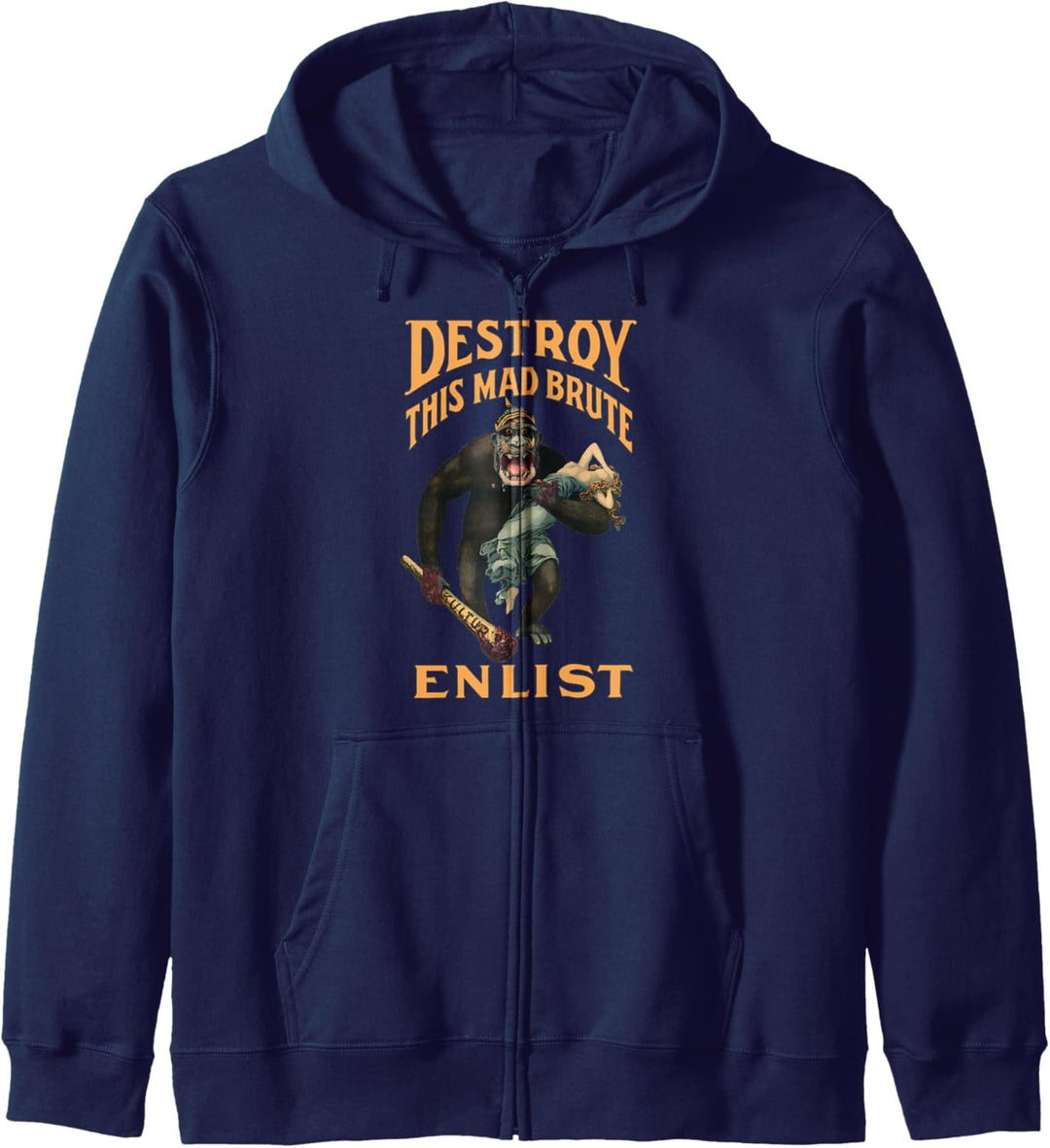 Destroy This Mad Brute - WWI Army Recruiting Kapuzenjacke
