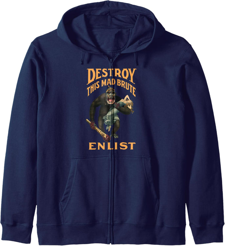 Destroy This Mad Brute - WWI Army Recruiting Kapuzenjacke