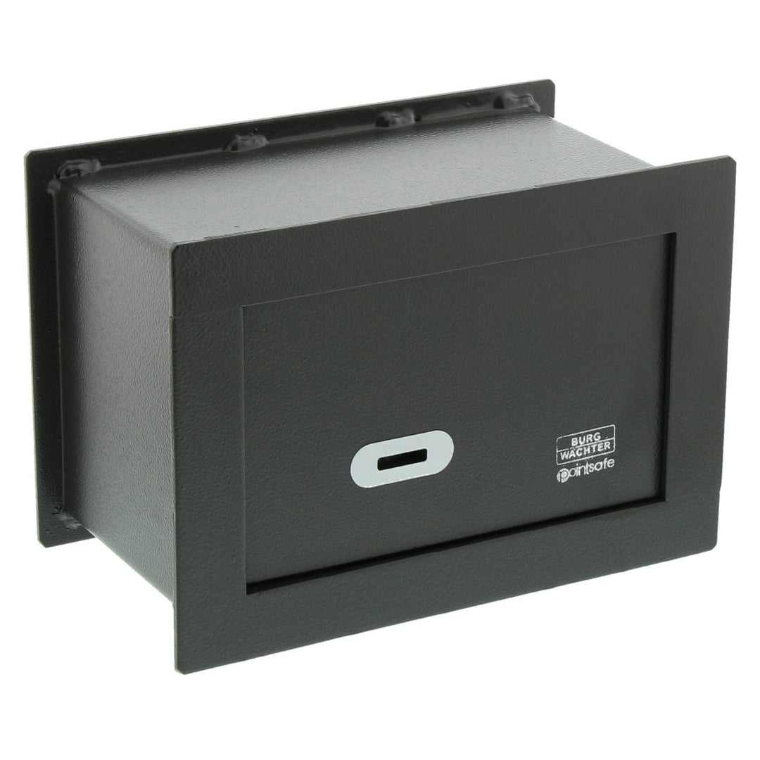 BURG-WÄCHTER Wandtresor mit Schlüssel, zum Einmauern, 3,5 l, 6,6 kg, Point-Safe PW 1 S, Schwarz, Au&amp;