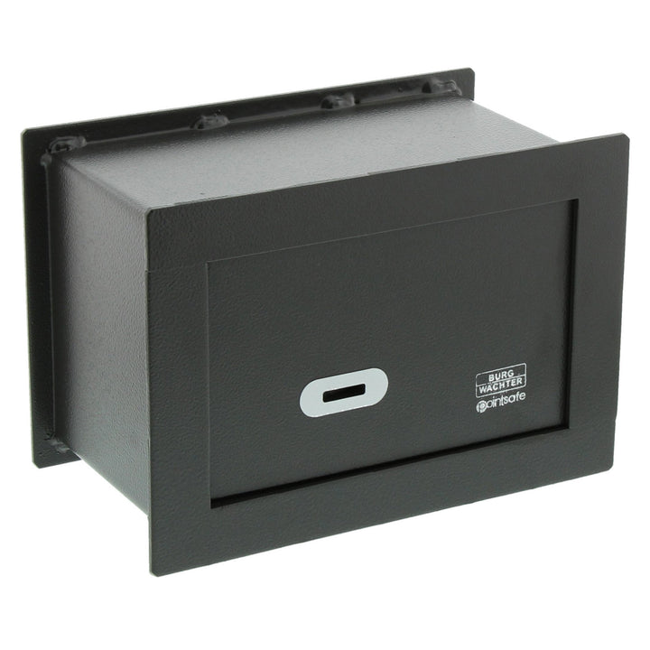 BURG-WÄCHTER Wandtresor mit Schlüssel, zum Einmauern, 3,5 l, 6,6 kg, Point-Safe PW 1 S, Schwarz, Au&amp;