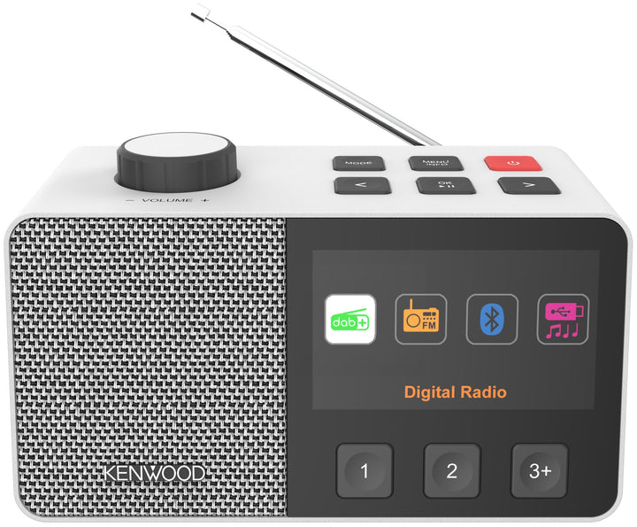 Kenwood CR-M70DAB DAB+/FM Radio mit ASA, 4,3" IPS Display, Bluetooth 5.3, Dual Alarm & Sleep, USB MP