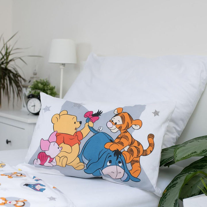 Jerry Fabrics Bettwäsche Winnie Puuh und seine Freunde für Babys oder kleines Bett, wendbarer Bettbe