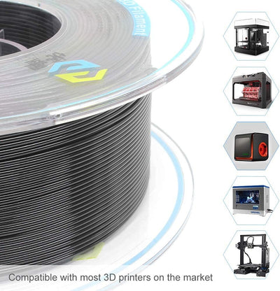 YOUSU PETG 3D Printer Filament 1.75mm, 1kg PLA Filament (2.2lbs) Better Physical Strength and Layer