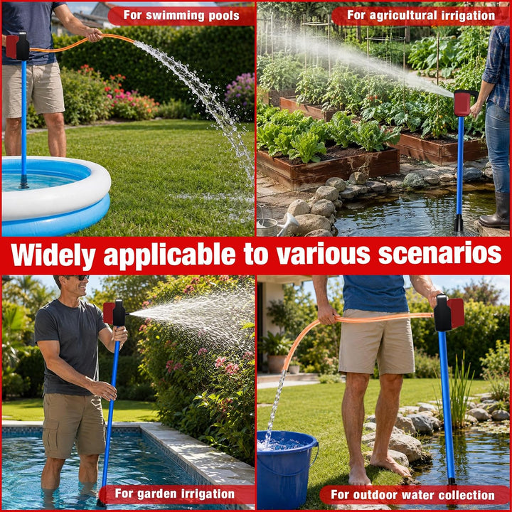Wasserpumpe 85W für Milwaukee M18 18V Akku, 1400L/H, 4,5m Förderhöhe