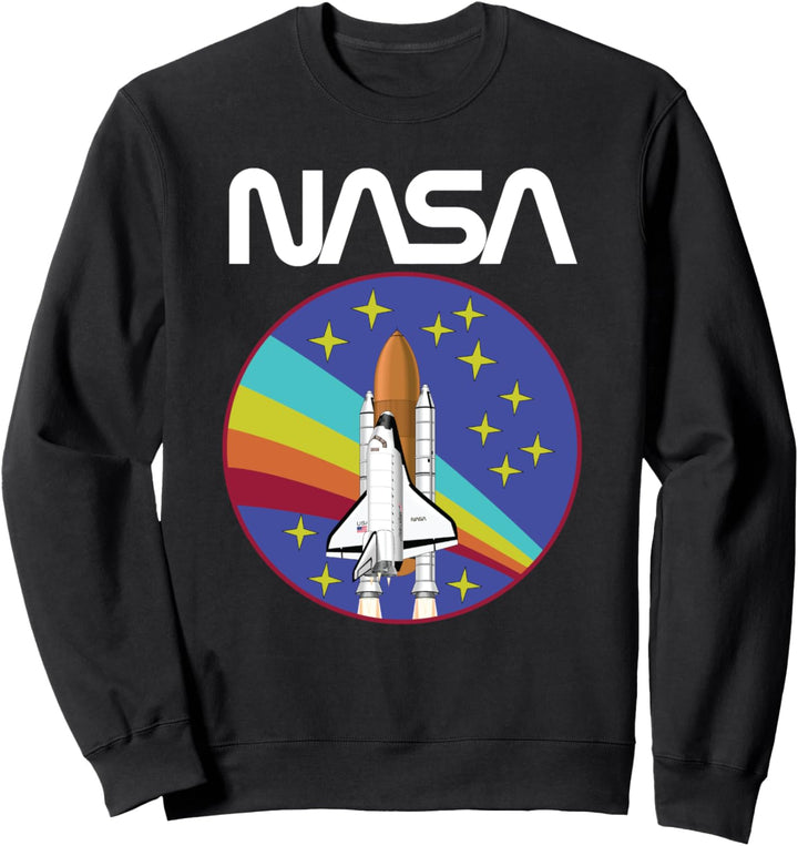 Retro NASA Space Shuttle Regenbogen Sweatshirt