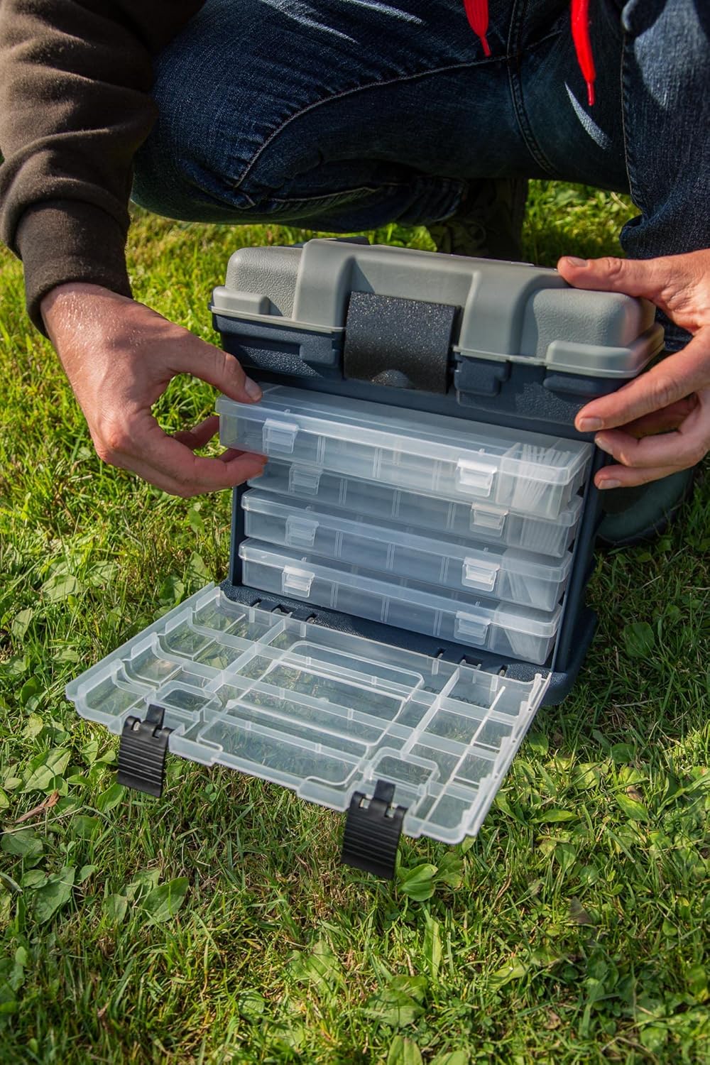 Ultimate Compact Storage Box inkl. 4 Tackleboxen - Angelkoffer