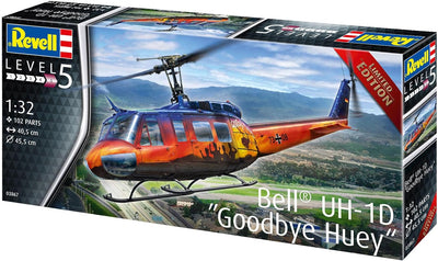 Revell 03867 Bell UH-1D Goodbye Huey, der Teppichklopfer zum Selberbauen, Helikoptermodell 1:32, 40,