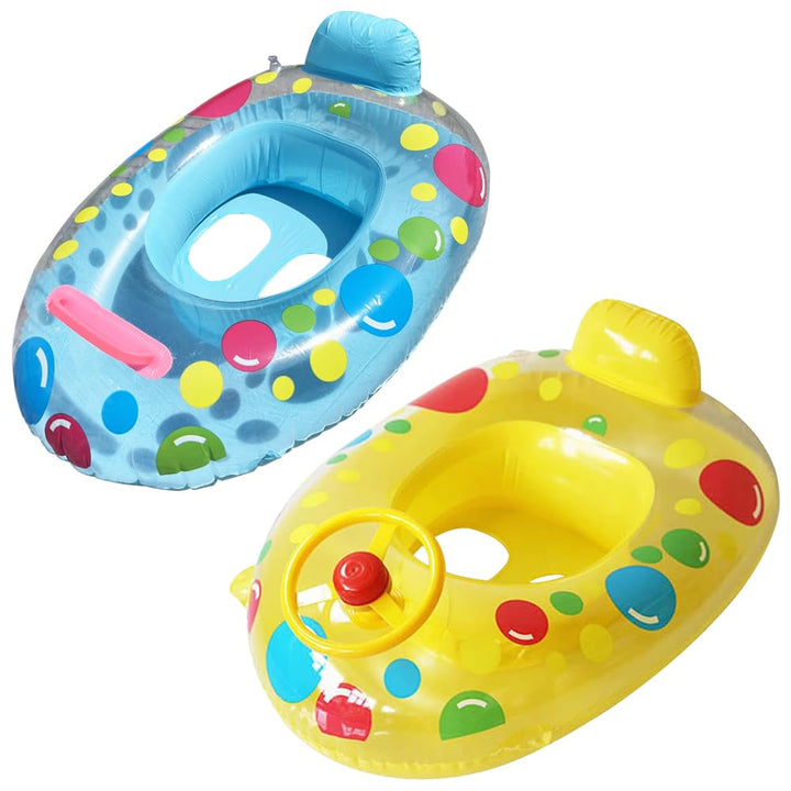 Aufblasbarer Schwimmring, 2 Stück Kinder Schwimmreifen, Float Schwimmreifen mit Lenkrad, Kinder Schw