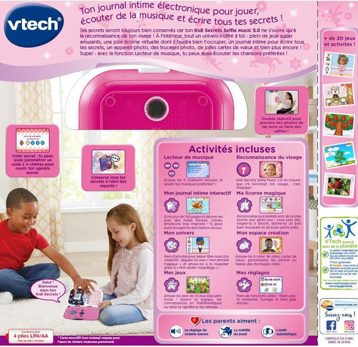 VTech 80-541905 Ordinateur Elektronisches Journal, Rose, M