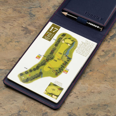 TORRO Golf Scorekartenhalter und Yardage-Buch-Cover – Echteder Golf Scorekarte und Yardage Wallet mi