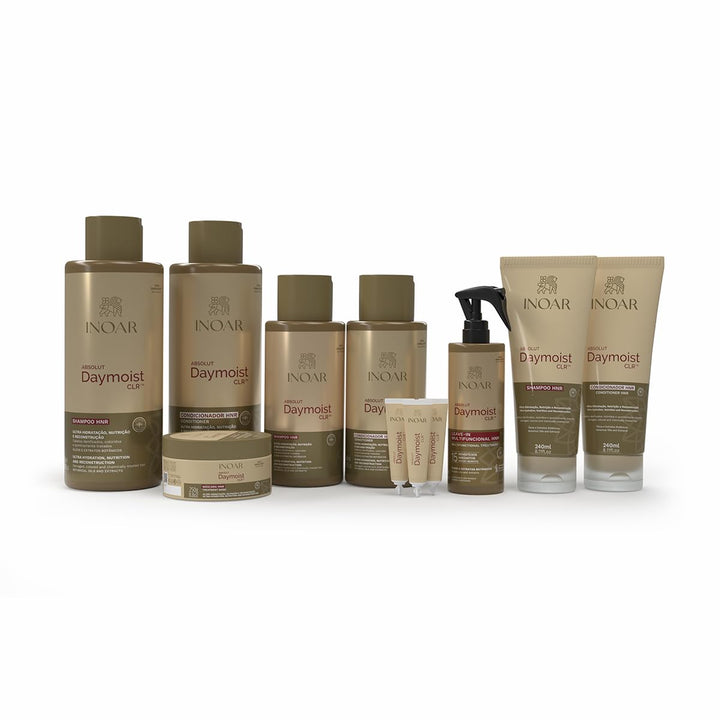Inoar Daymoist Shampoo und Conditioner, Keratin Glättung, 1 Pack